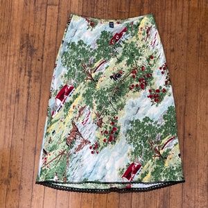 Vintage Silk Slip Gap Skirt